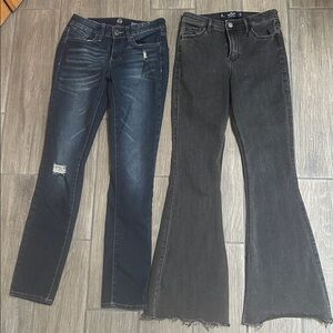 High rise denim bundle size 1. Light black Hollister. Regular blue SO skinny.